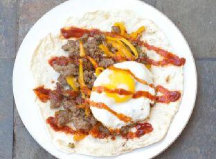 Sausage and Egg Breakfast Burrito