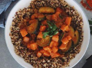 Coconut Vegetable Curry Over Quinoa