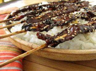 Thinly Sliced Beef Yakitori