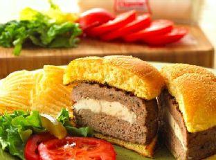 Chavrie Stuffed Turkey Burgers
