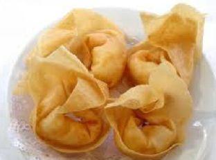 Fried Stuffed Wontons with Healthy Dark Chocolate