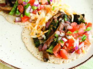 Grilled Portabella and Poblano Tacos