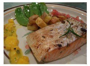 Grilled Salmon With Mango Salsa