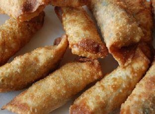 Salmon and Brown Rice Eggrolls