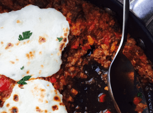 Italian Stuffed Pepper Cauliflower Rice Skillet